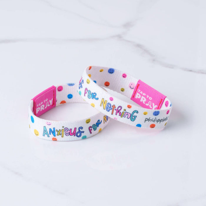 Anxious for Nothing | Kingfolk Series Wristband | Tap To Pray™