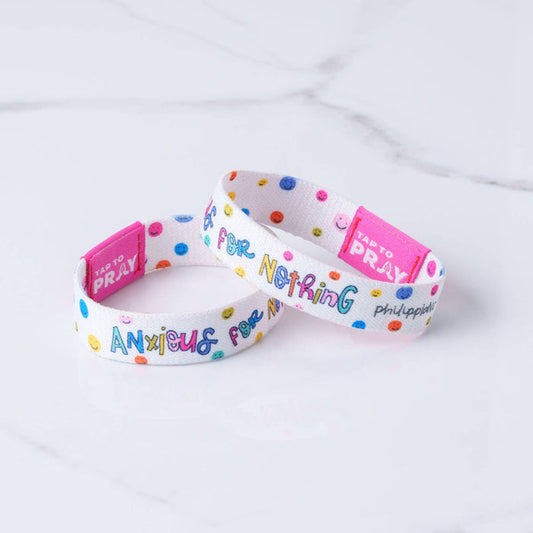 Anxious for Nothing | Kingfolk Series Wristband | Tap To Pray™