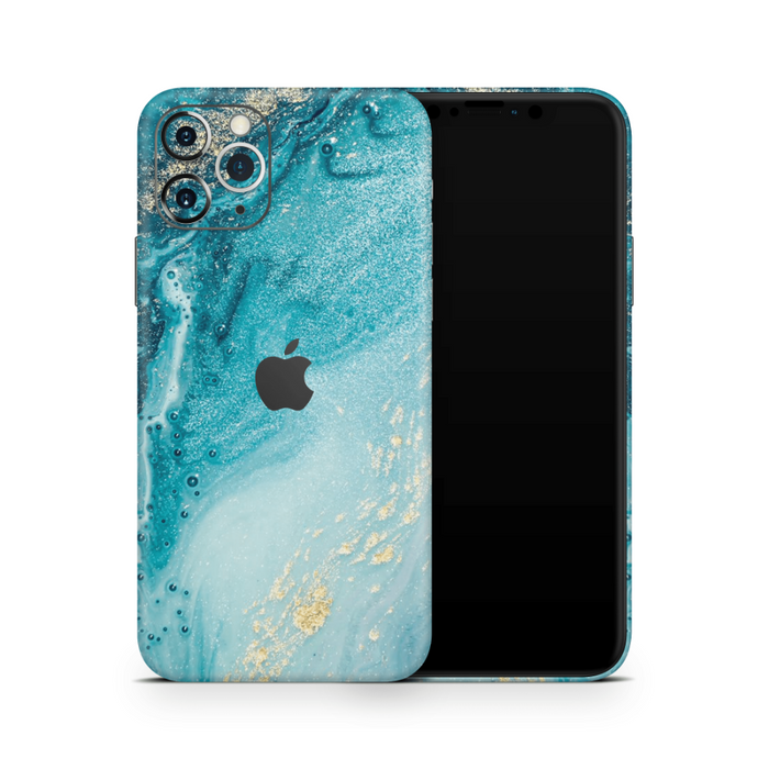 Aqua Beach Apple iPhone Decal Skins