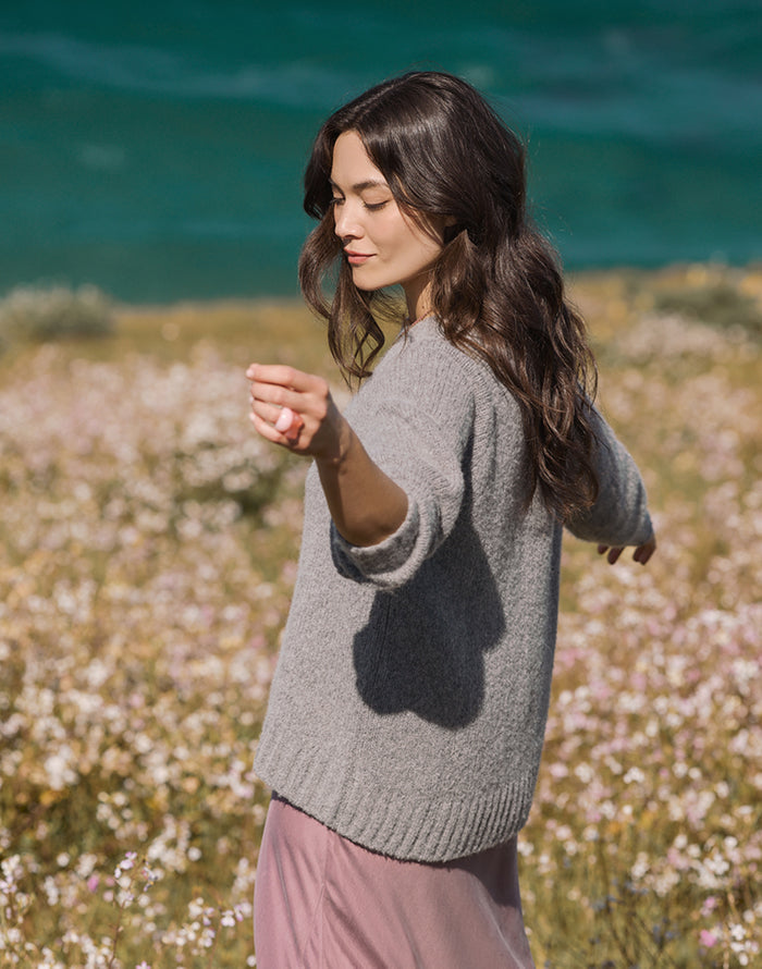 Aria Sweater: Mid Grey