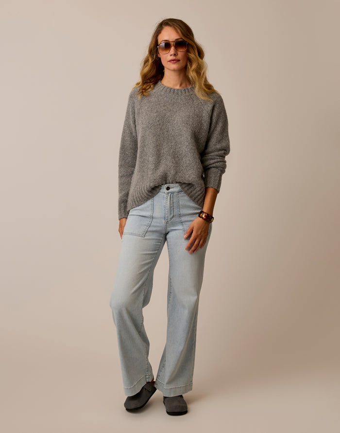 Aria Sweater: Mid Grey