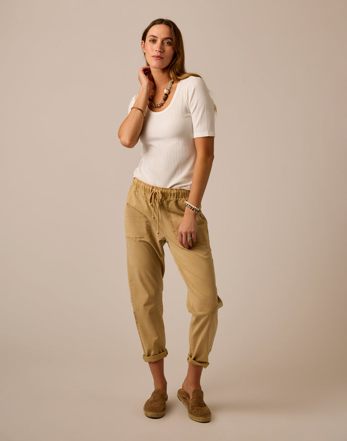 Asher Rib Top: Cloud