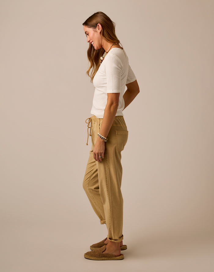 Asher Rib Top: Cloud