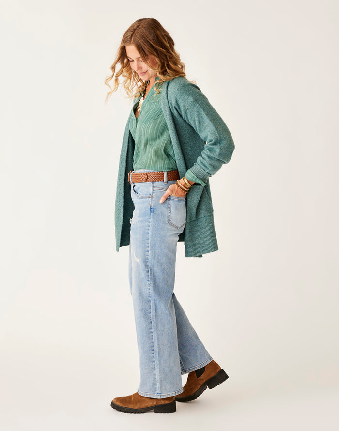Aster Fuzzy Topper: Forest Heather - FINAL SALE