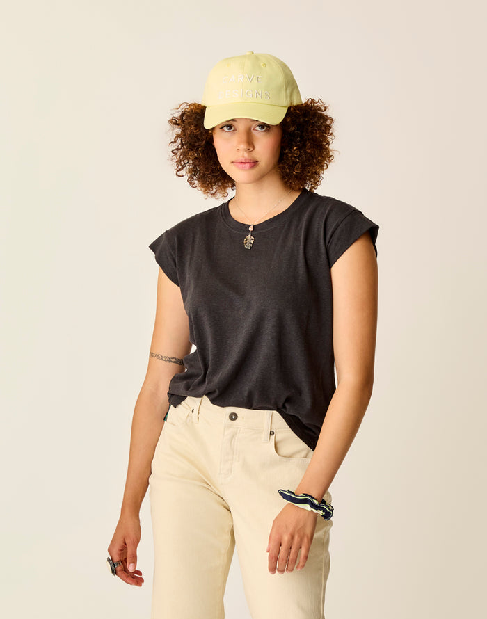 Astrid Hemp Tee: Black