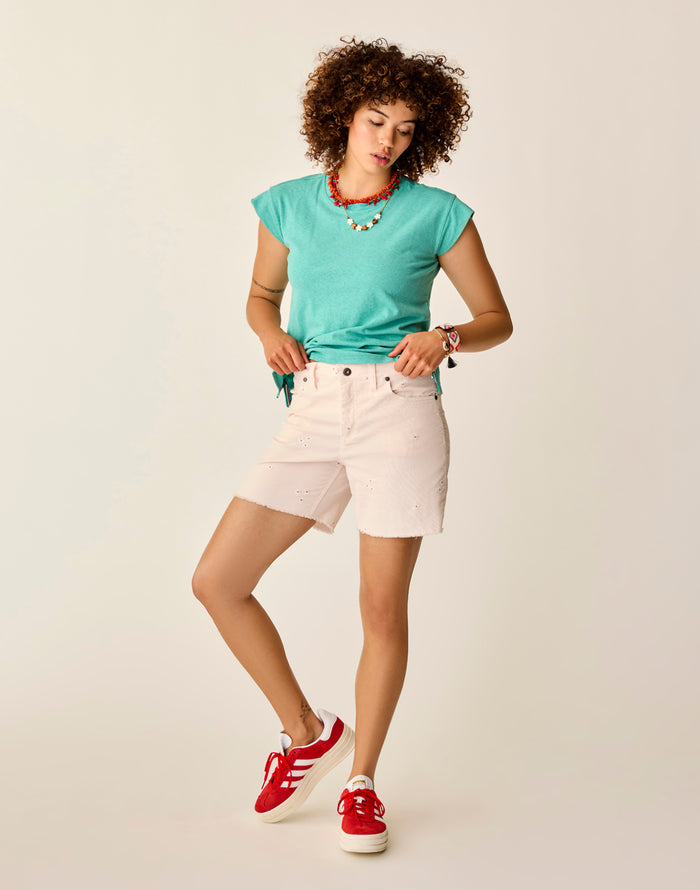 Astrid Hemp Tee: Light Jade - FINAL SALE