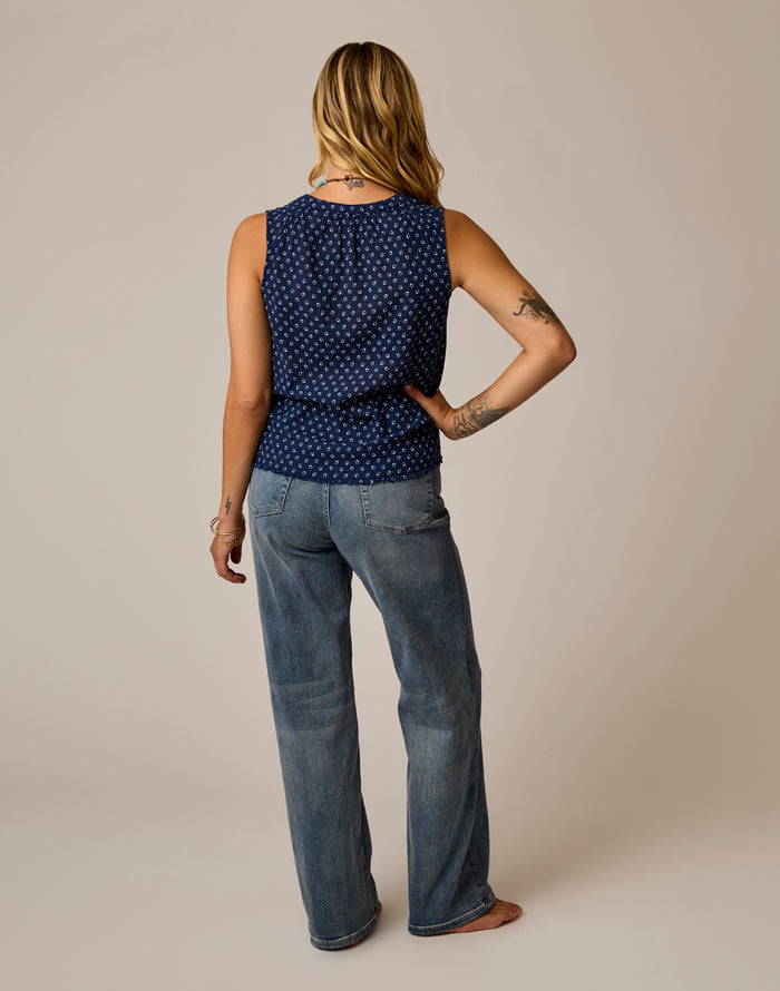 Audrey Wide Leg: Blue Ridge