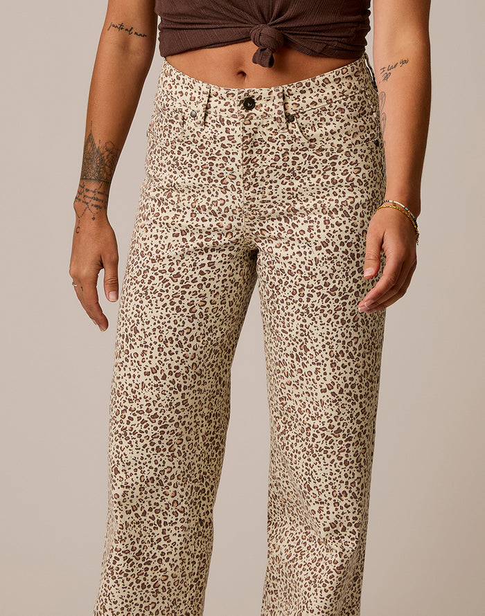 Audrey Wide Leg: Leopard