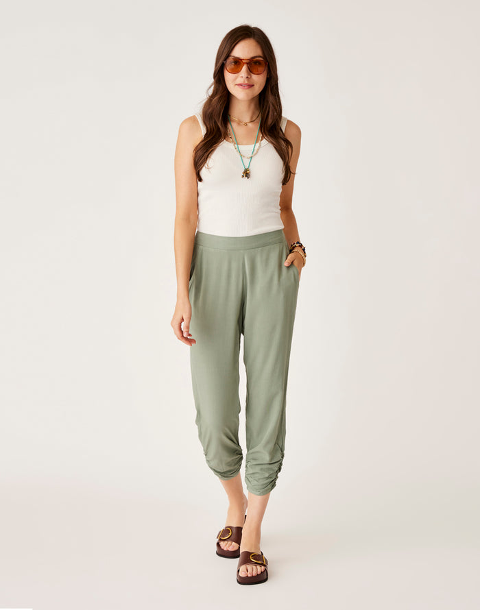 Avery Beach Pant: Light Cilantro - FINAL SALE