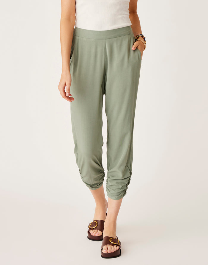 Avery Beach Pant: Light Cilantro - FINAL SALE