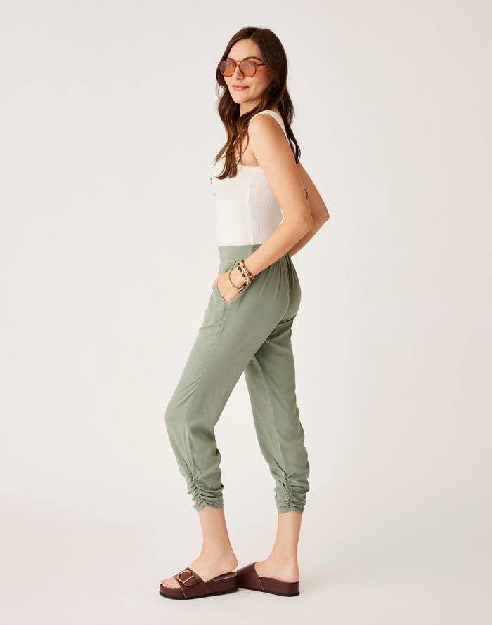 Avery Beach Pant: Light Cilantro - FINAL SALE