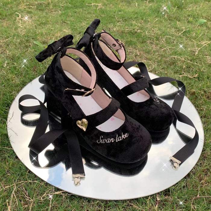 ♡ Baby Ballet ♡ - Velvet Dolly High Heels
