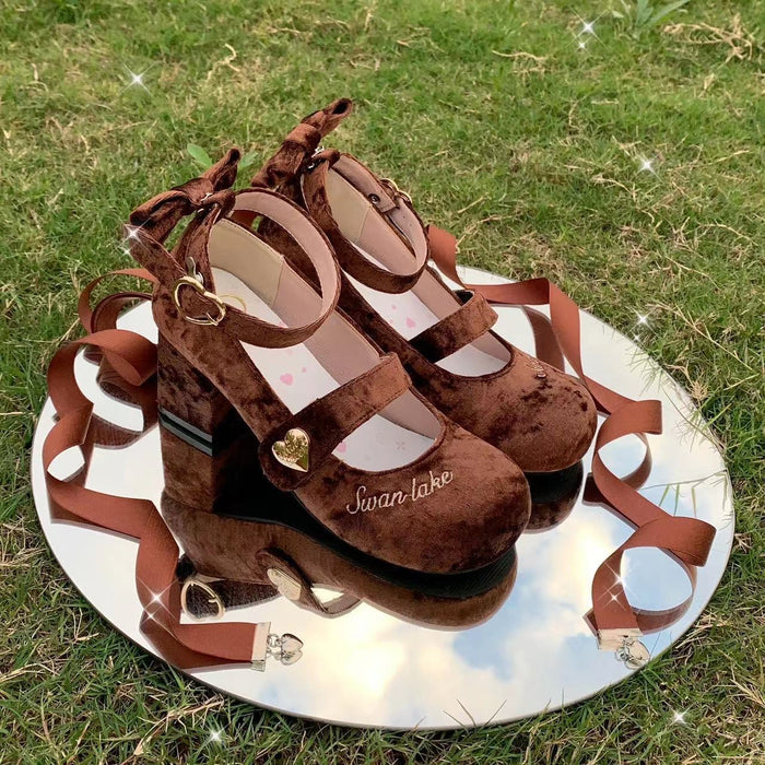 ♡ Baby Ballet ♡ - Velvet Dolly High Heels