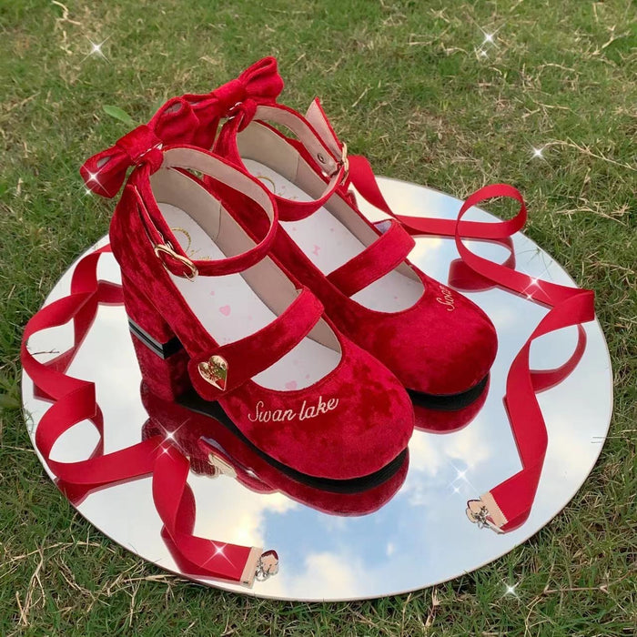 ♡ Baby Ballet ♡ - Velvet Dolly High Heels