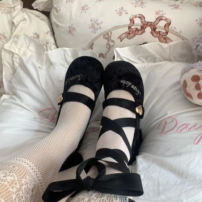 ♡ Baby Ballet ♡ - Velvet Dolly High Heels