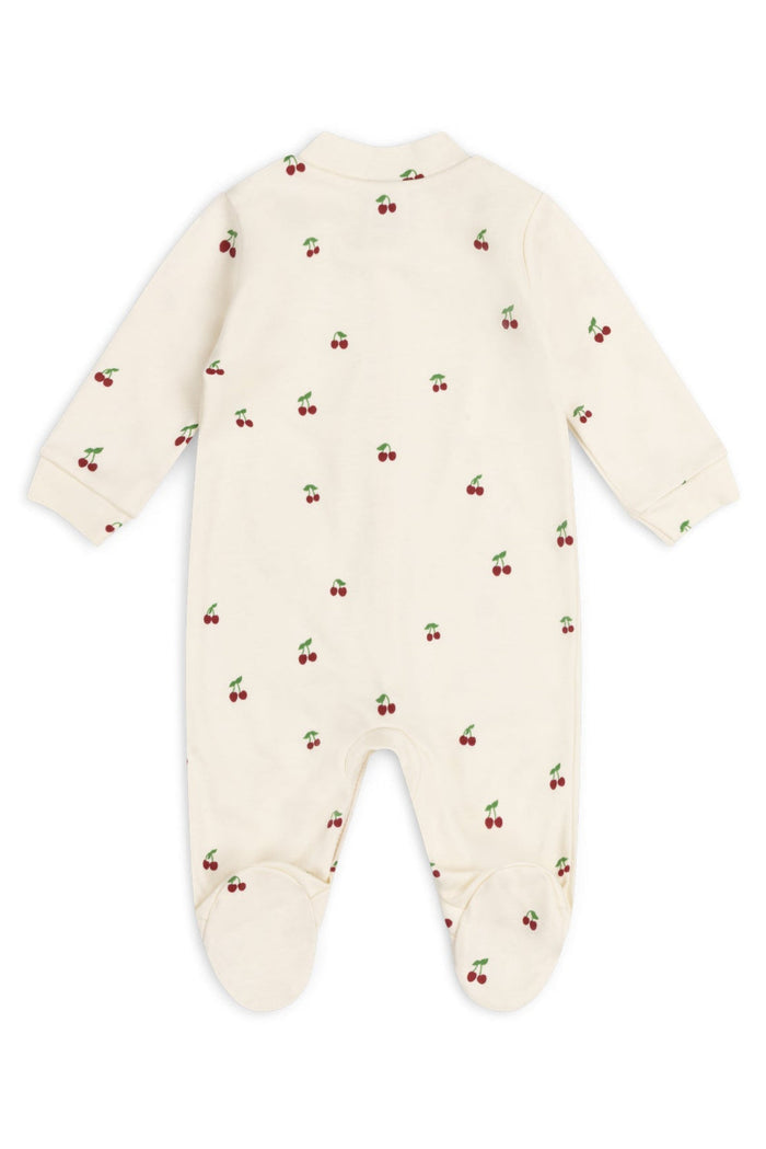 BABY SLEEPSUIT | CHERRY ON OATMEAL