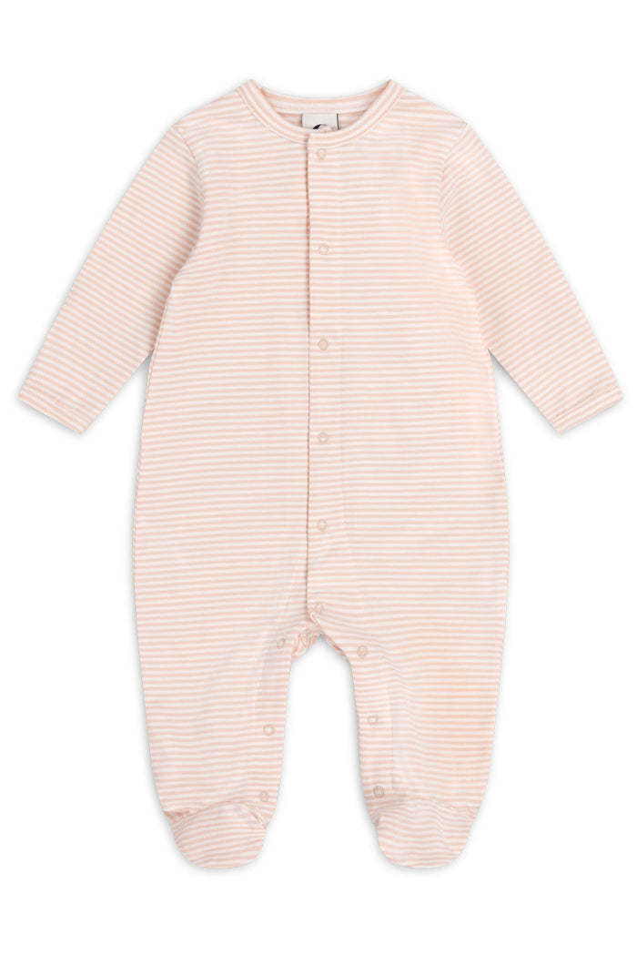 BABY SLEEPSUIT | PEONY STRIPE