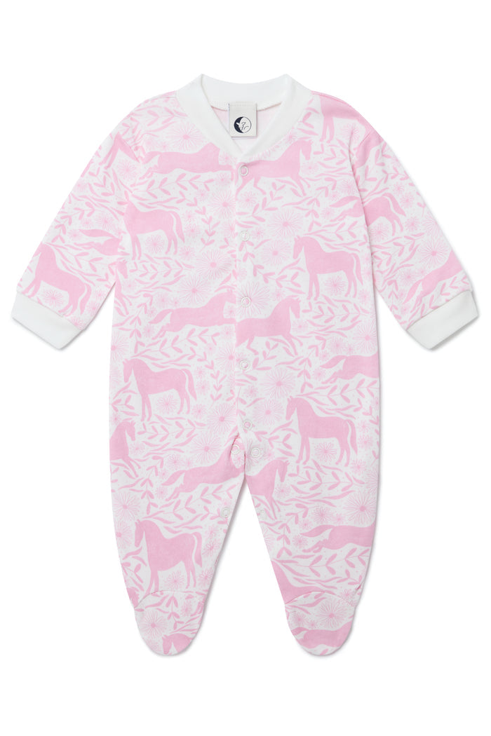 BABY SLEEPSUIT | PINK PONY