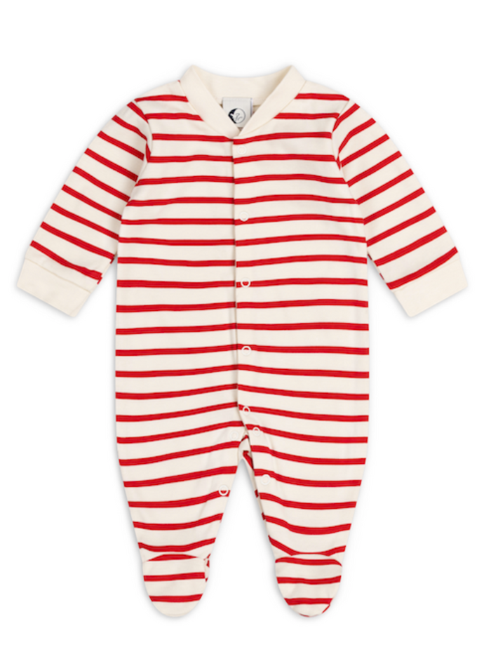 BABY SLEEPSUIT | RED BRETON