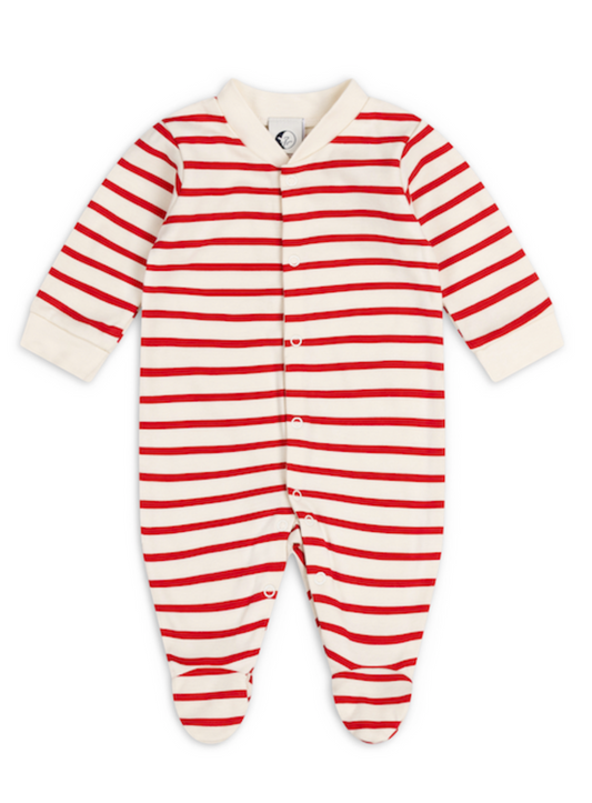 BABY SLEEPSUIT | RED BRETON