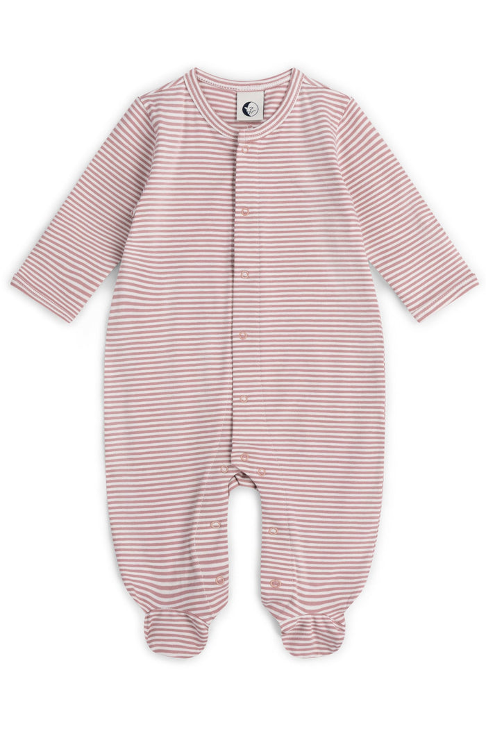 BABY SLEEPSUIT | ROSE STRIPE