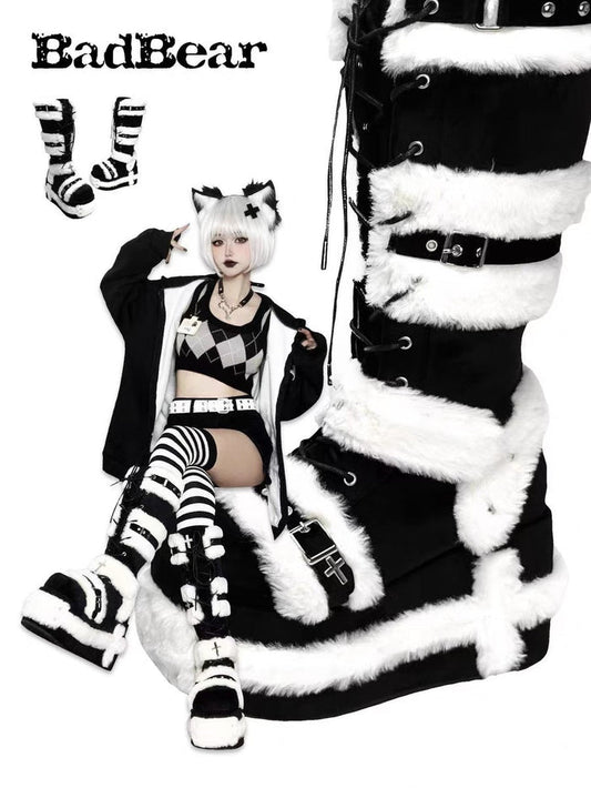 ♡ Bad Bear ♡ - Y2K Chunky Boots