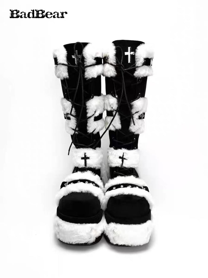 ♡ Bad Bear ♡ - Y2K Chunky Boots
