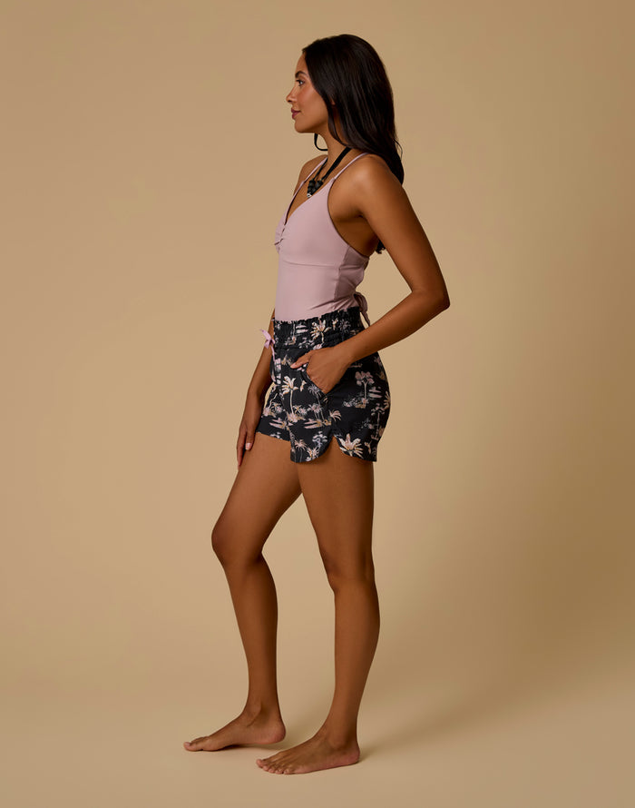 Bali Breeze Short: Black Toile