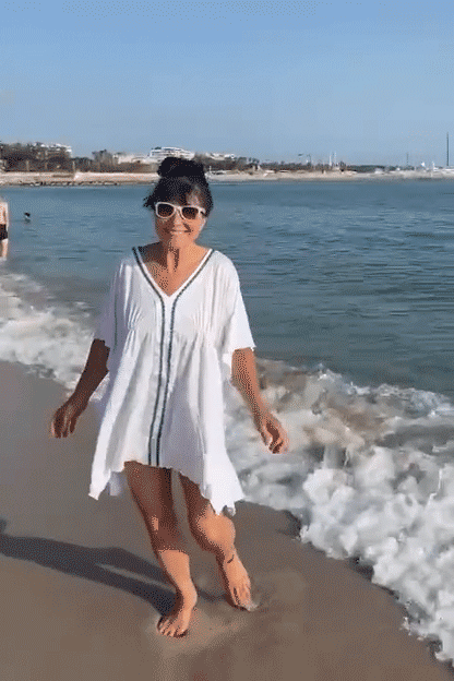 Bamboo Kaftan with Repurposed Trimmings