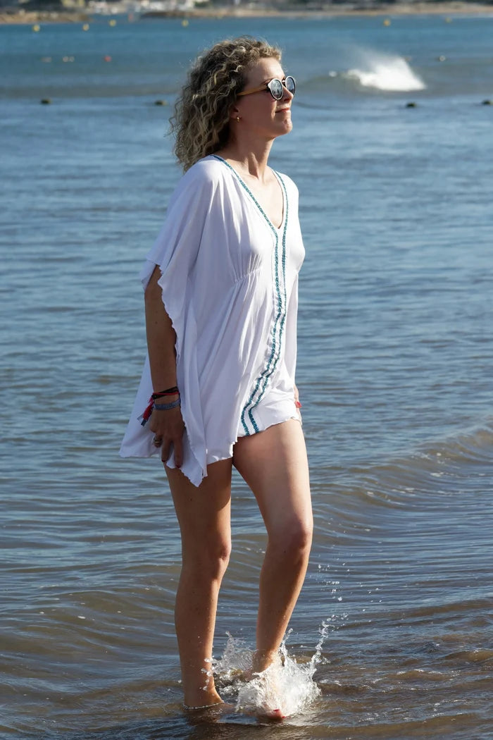 Bamboo Kaftan with Repurposed Trimmings