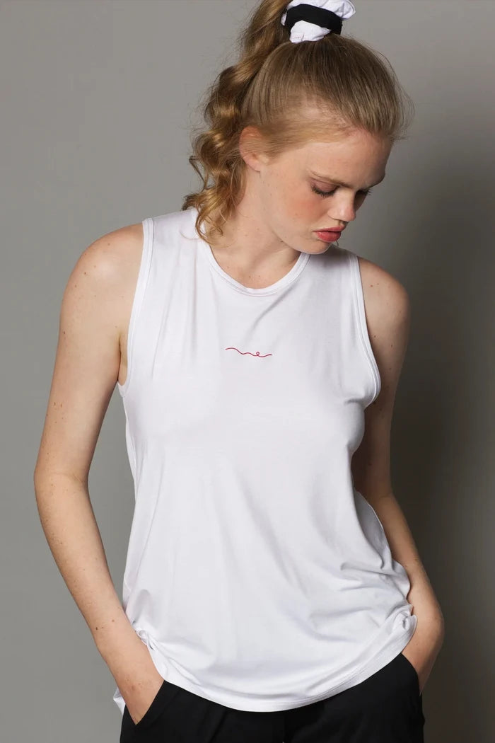 Bamboo Vest Top | White