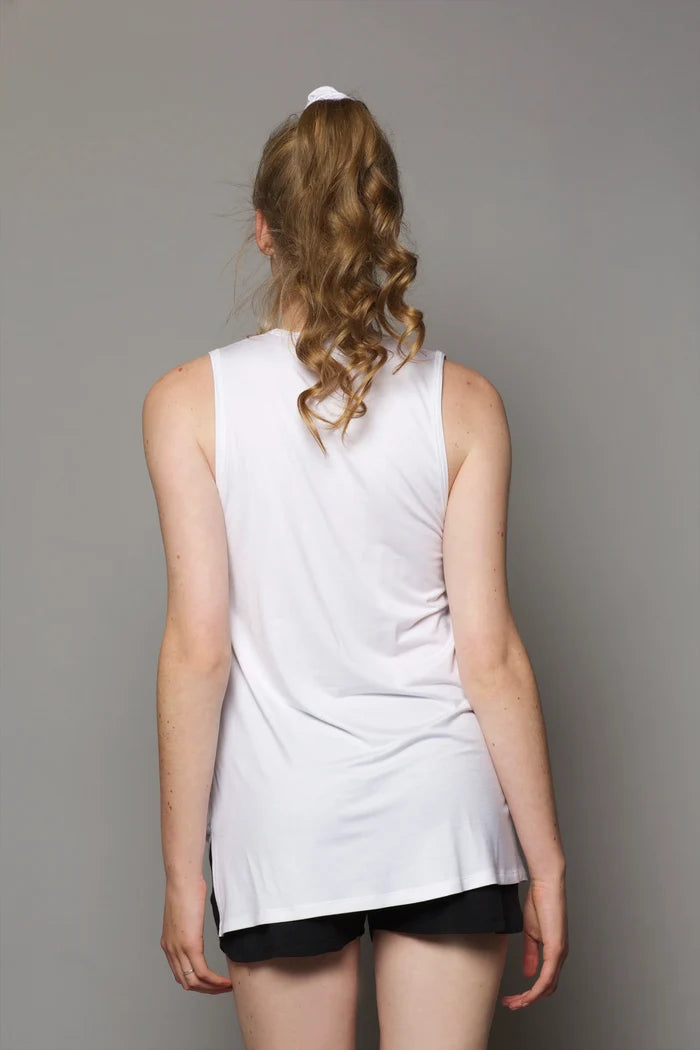Bamboo Vest Top | White