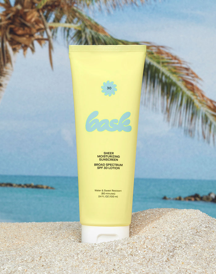 Bask SPF 30 Sunscreen Lotion: White