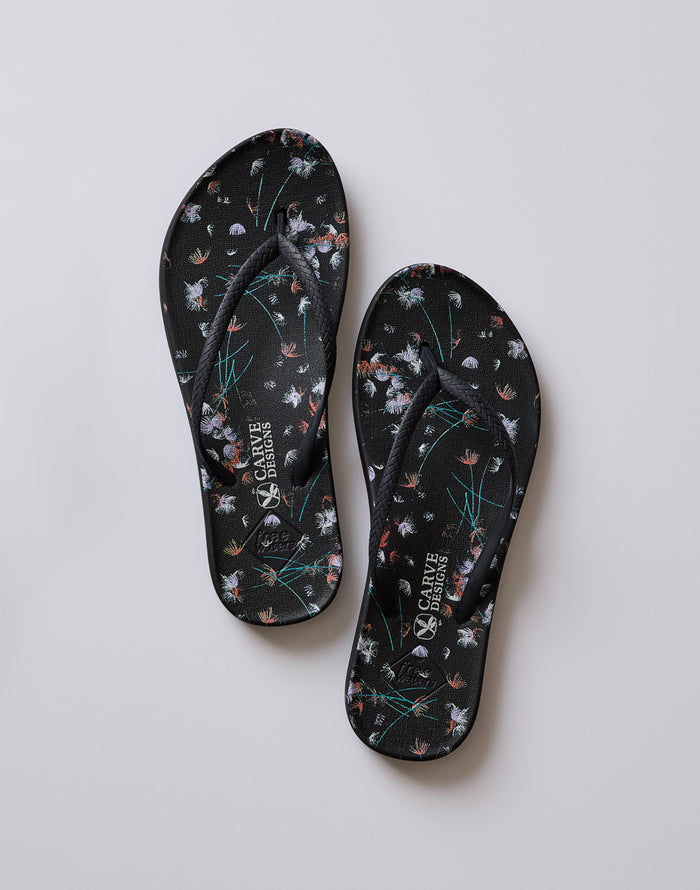 Becca by Freewaters Flip Flop: Feather Floral