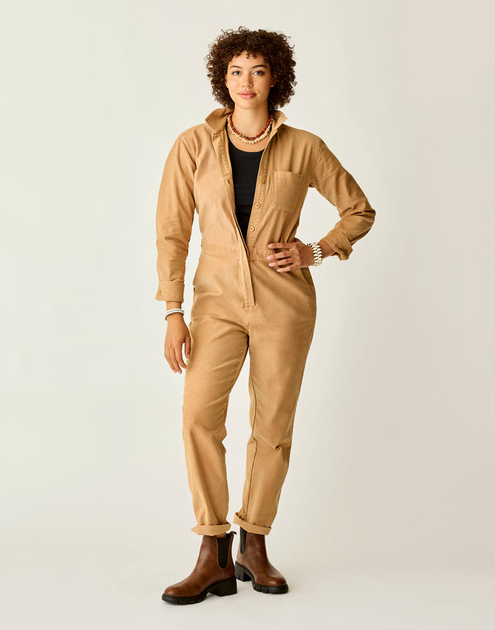 Bedford Jumpsuit: Camel - FINAL SALE