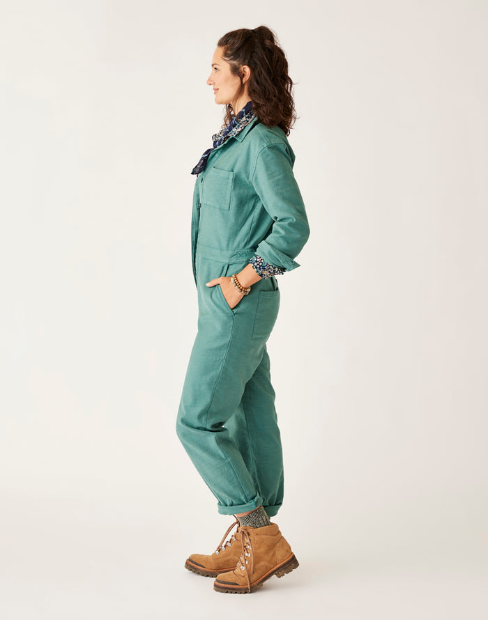 Bedford Jumpsuit: Forest - FINAL SALE