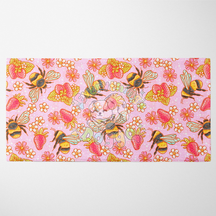Bees and Strawberries - Towel