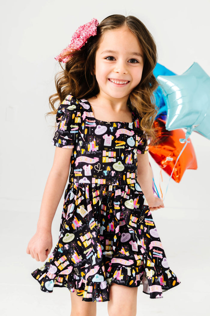 Best Day Ever Mod Twirl Dress - Midnight