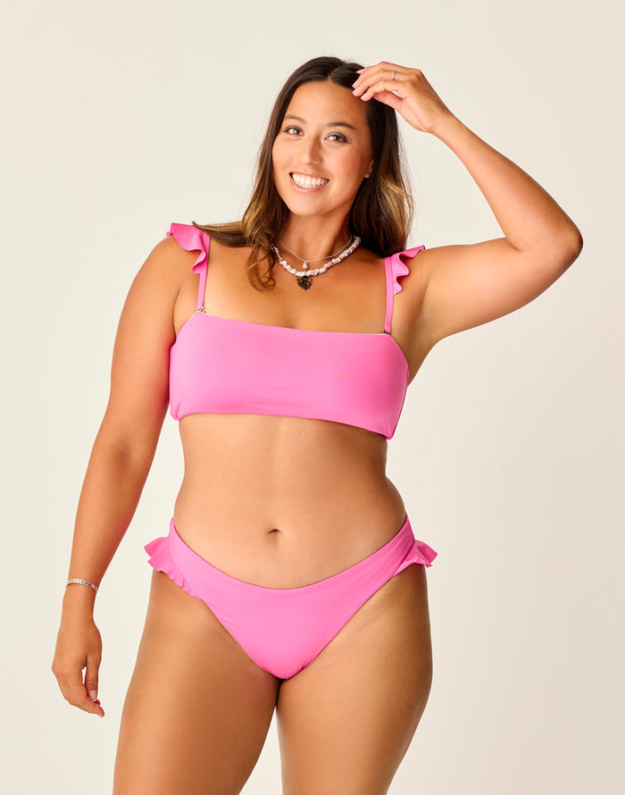 Bev Ruffle Bottom: Hot Pink - FINAL SALE