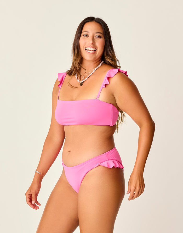 Bev Ruffle Bottom: Hot Pink - FINAL SALE