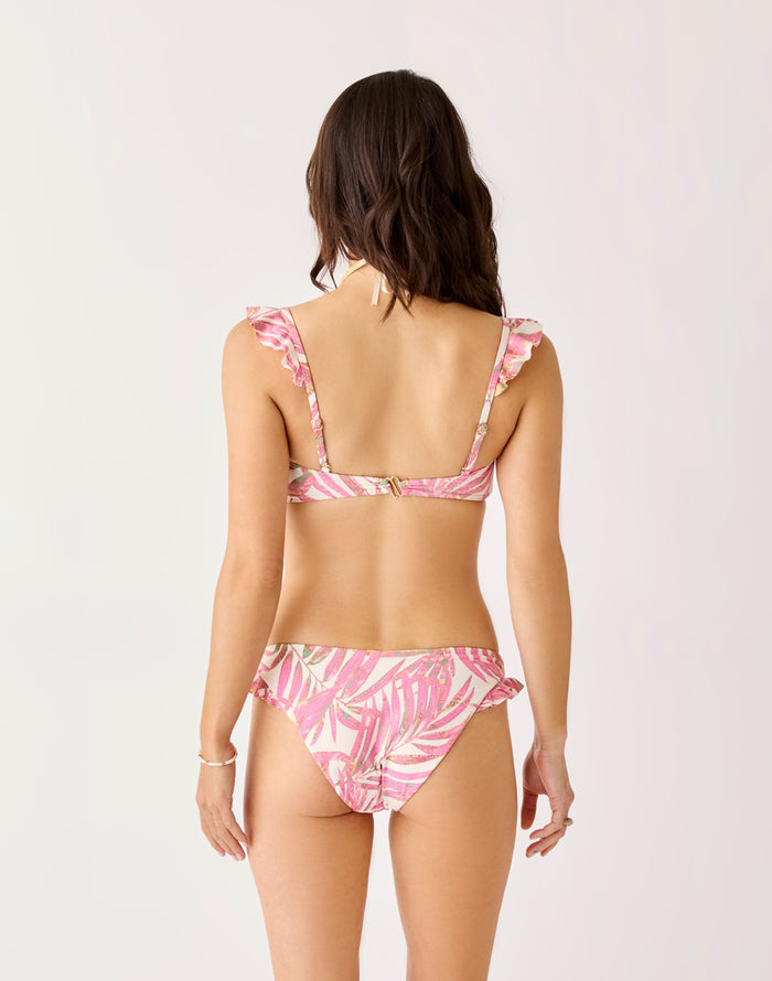 Bev Ruffle Bottom: Pink Oasis - FINAL SALE
