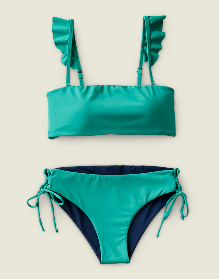 Bev Ruffle Top: Jade - FINAL SALE