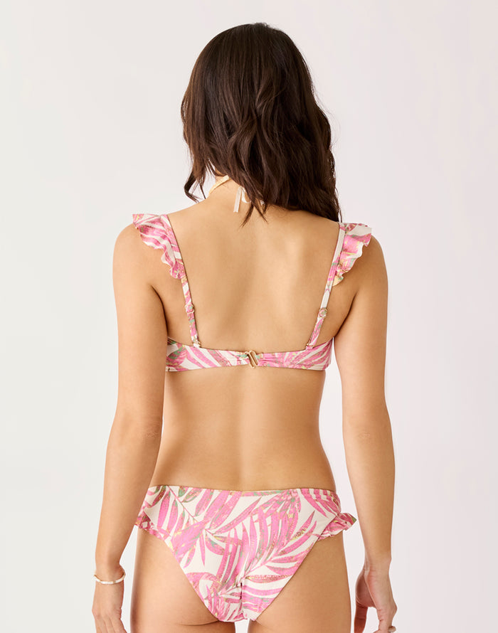 Bev Ruffle Top: Pink Oasis - FINAL SALE