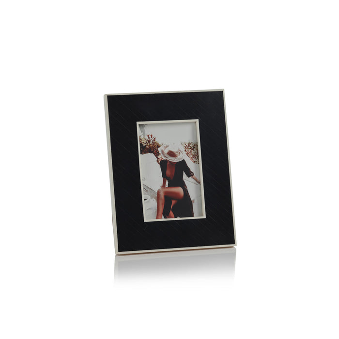 Black Bone Photo Frame w/White Border - Picture Frames by Carlyle Avenue