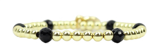Black Lexi Stacker Bracelet