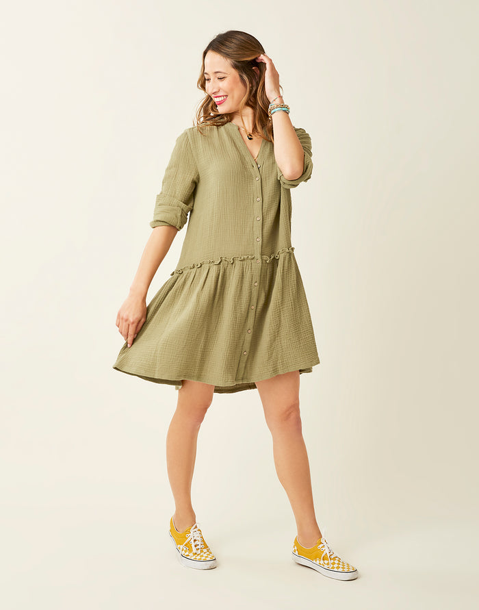Blair Dress: Olive - FINAL SALE