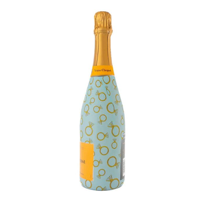 Blue Engagement Ring - Champagne