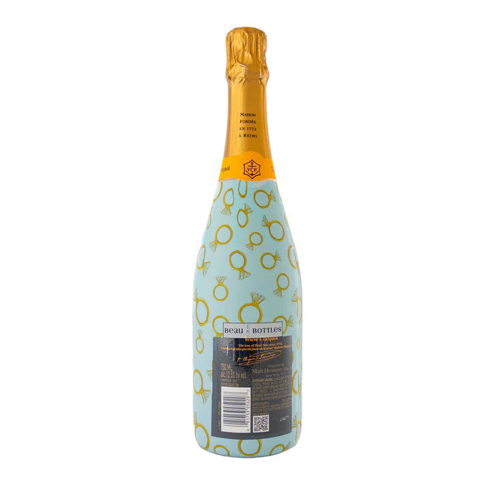 Blue Engagement Ring - Champagne