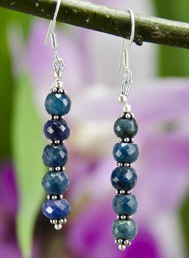 "Blue Heaven" Lapis Silver Earrings - Kashmir Designs
