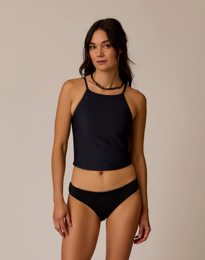 Boca Compression Tankini: Black